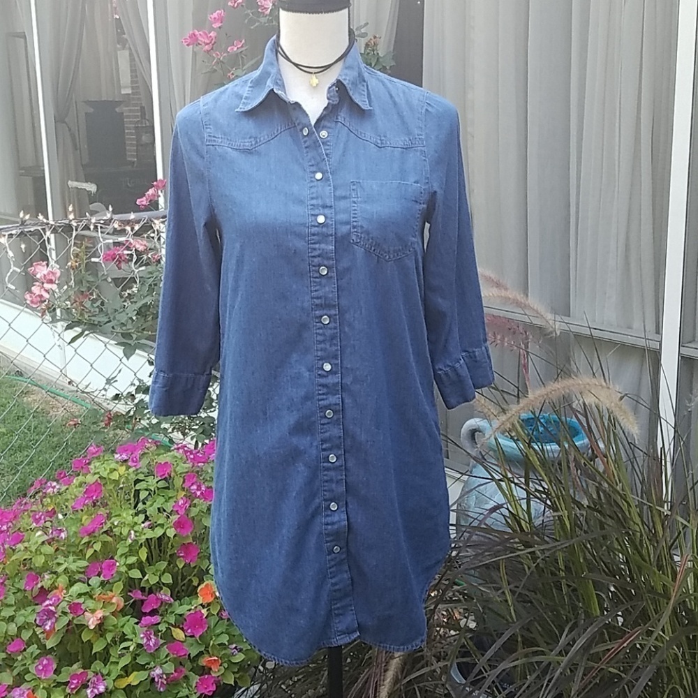 ❤Prototype chambray tunic top size small